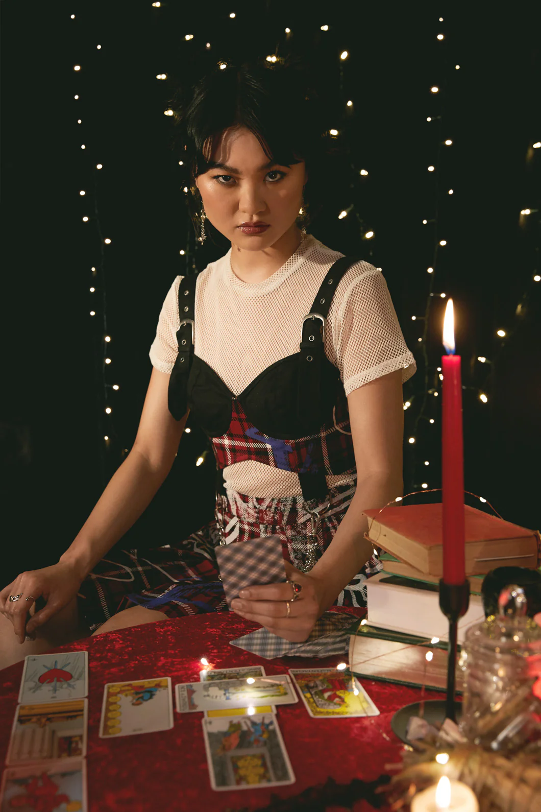 Tag Tartan Corset Top