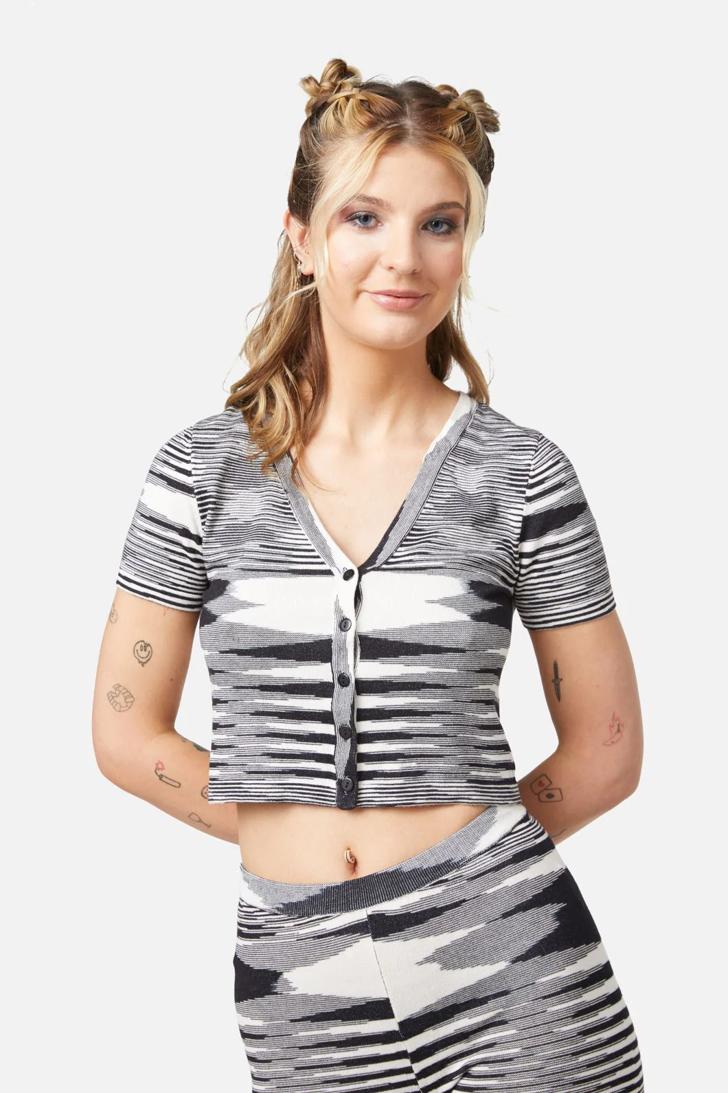 Space Dyed Knit Cardi