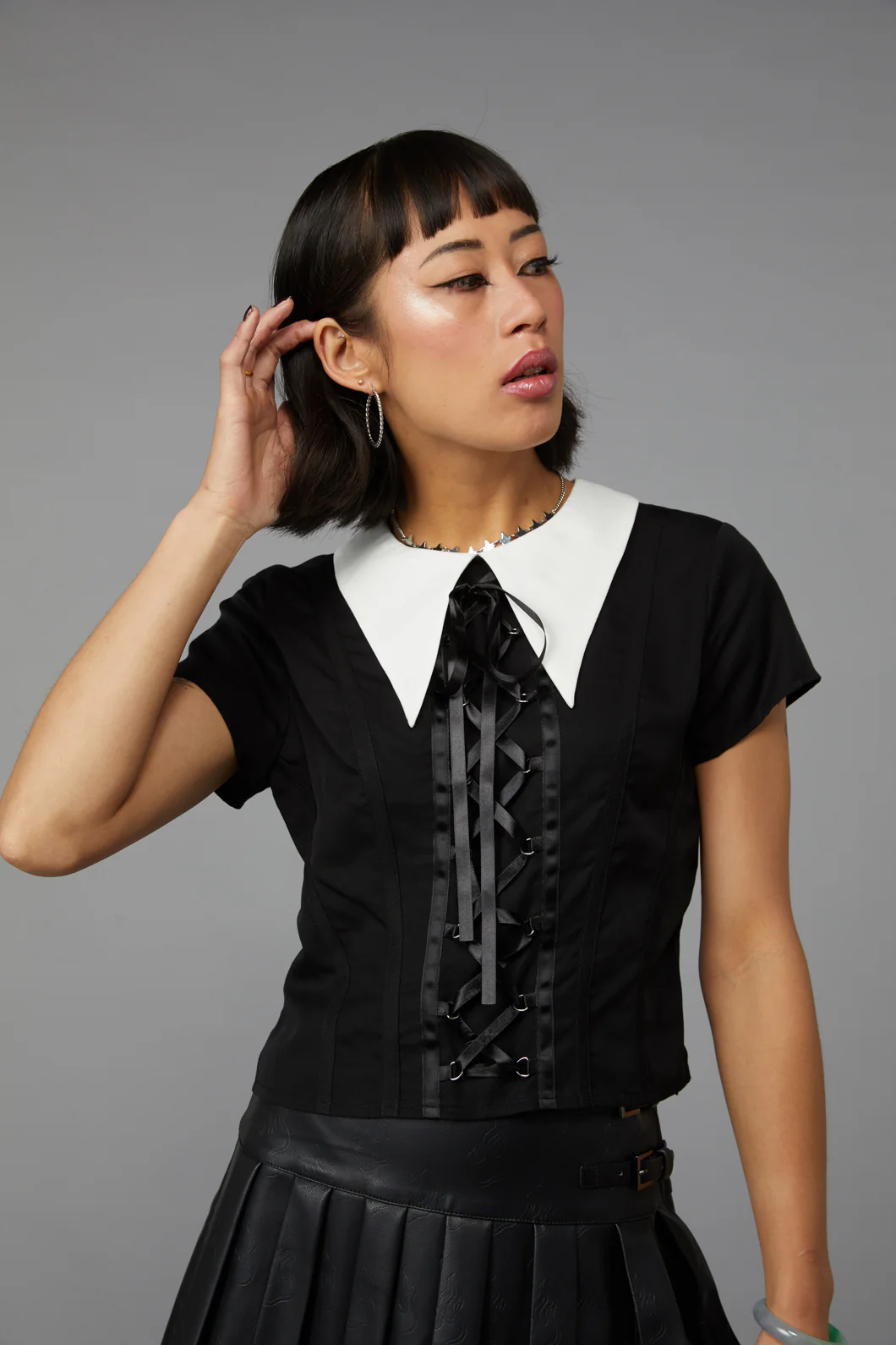 All Tied Up Gothic Blouse