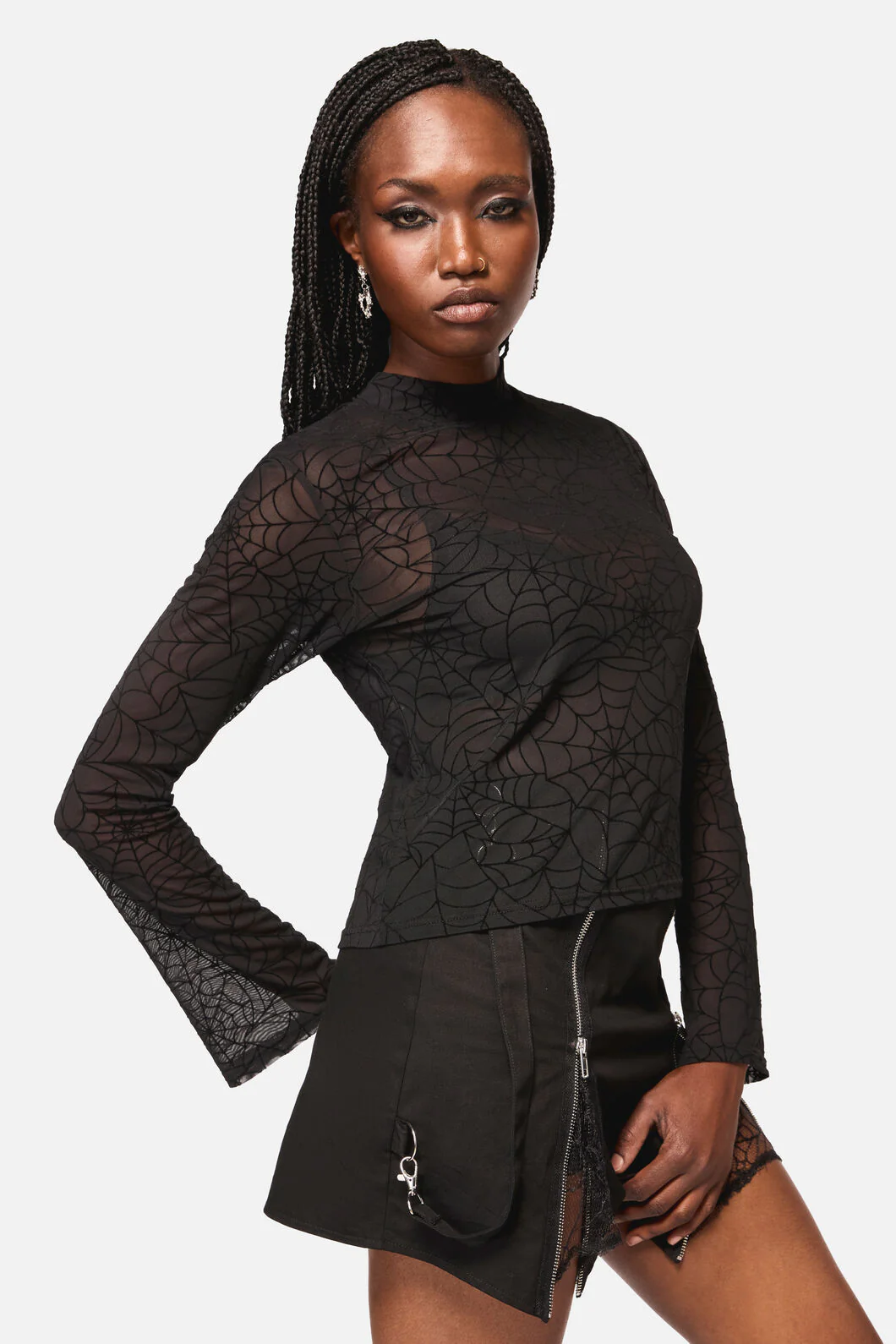 Web Flocked Mesh Top