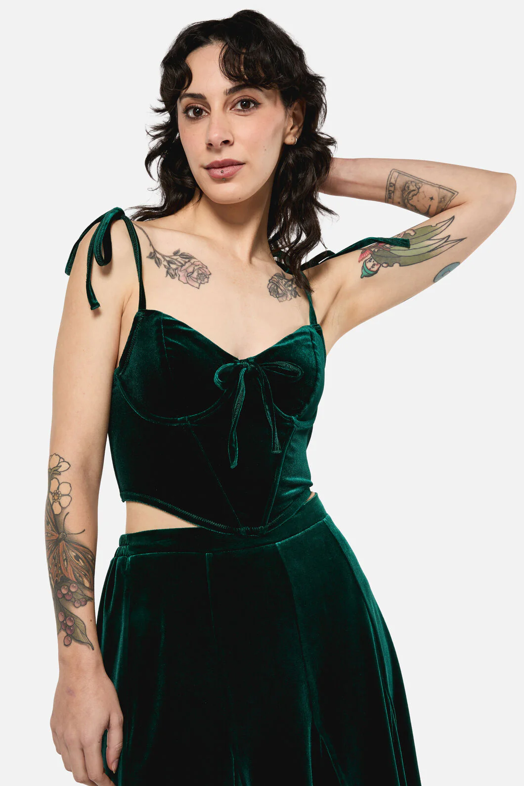 Keeper Of The Woods Velvet Corset Top
