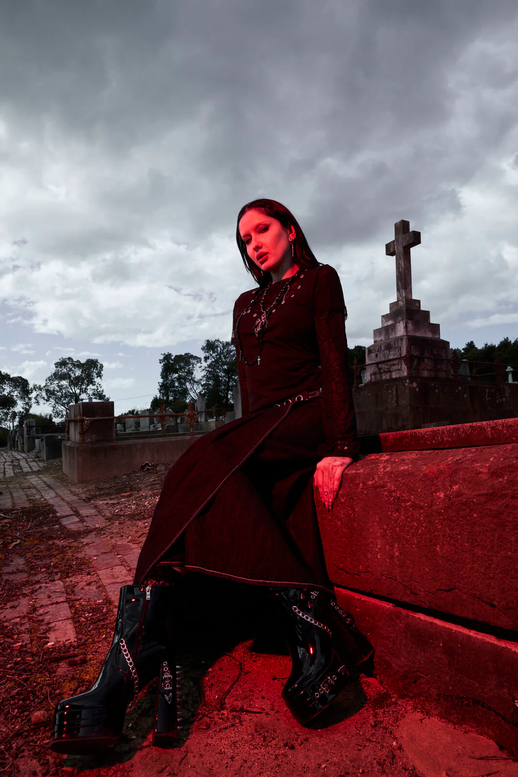 Buckle Patent Heel Boots