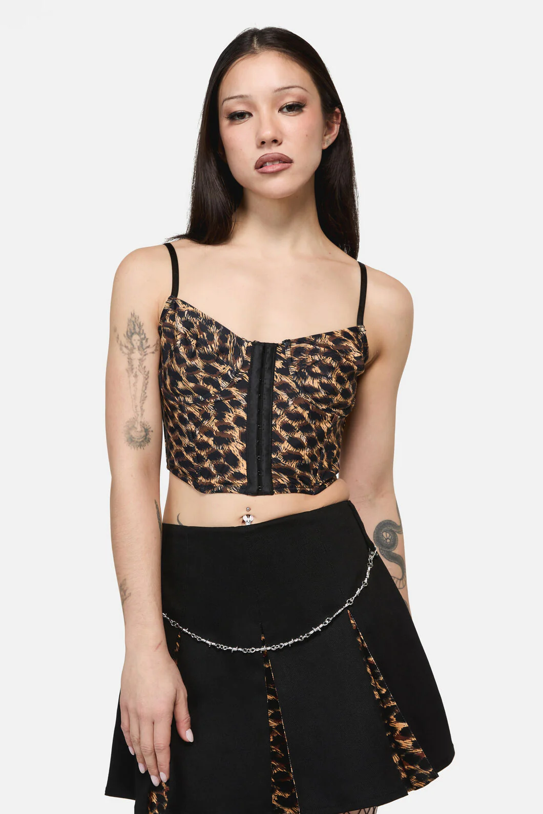 Leopard Print Grunge Top
