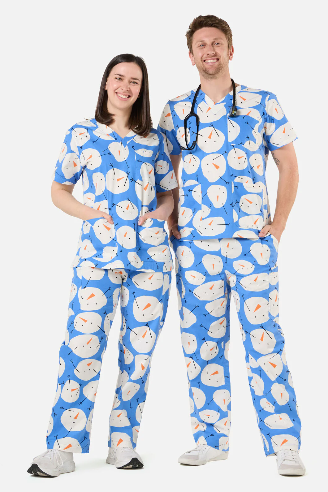 Snowman Scrub Set