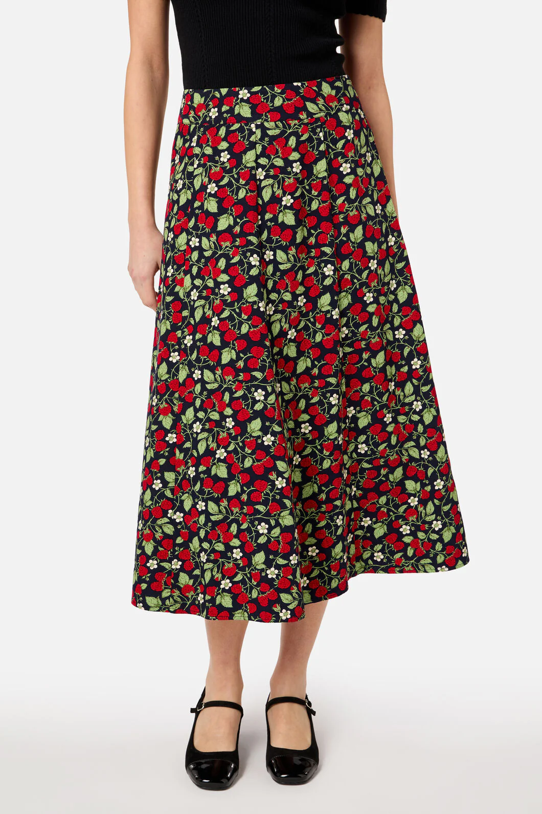 Raspberry Midi Skirt