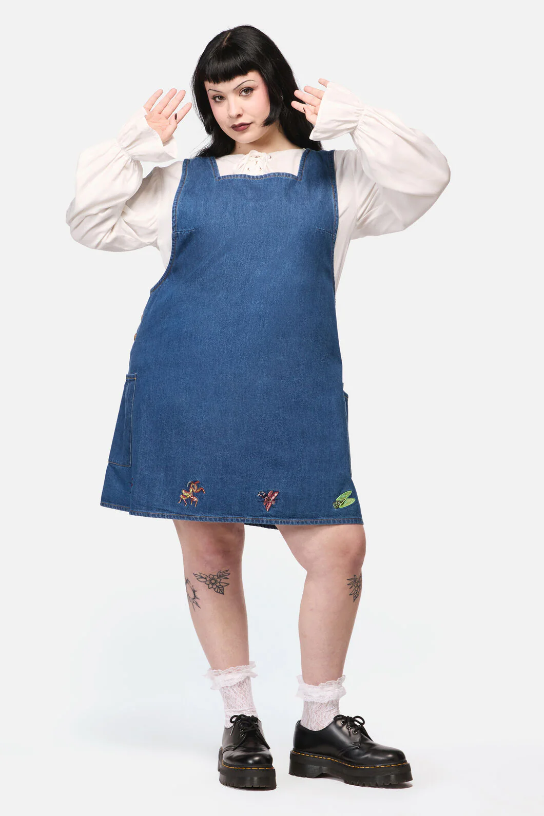 Curve Bugs Galore Embroidered Pinafore