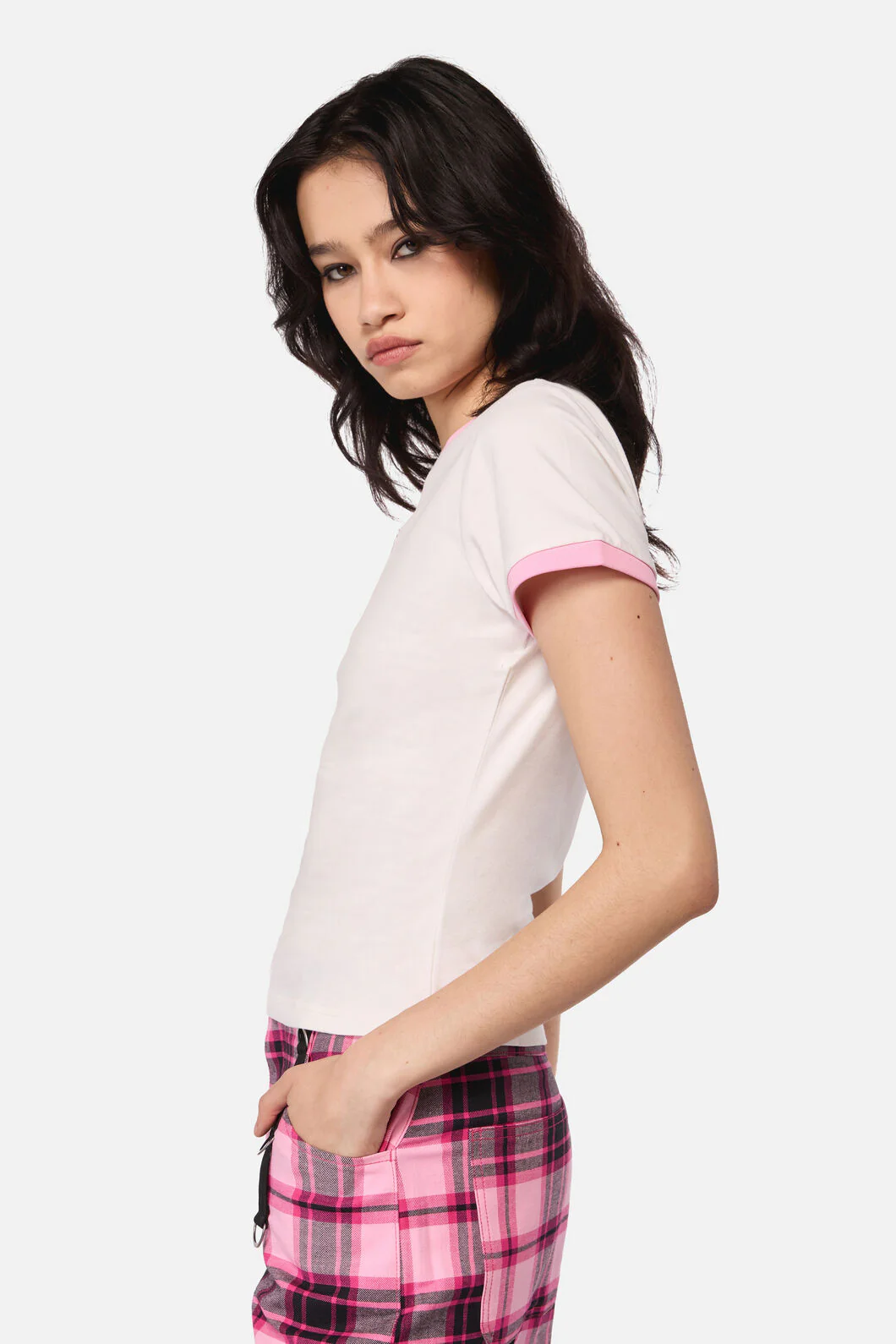 Just A Girl Fitted T-Shirt