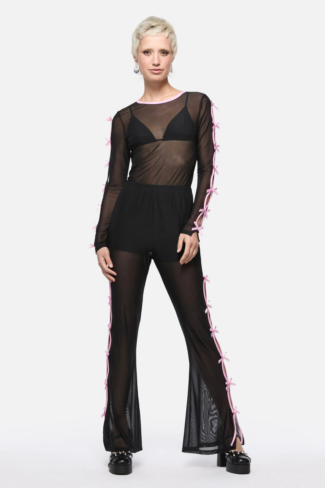 Forgotten City Mesh Cut Out Pant