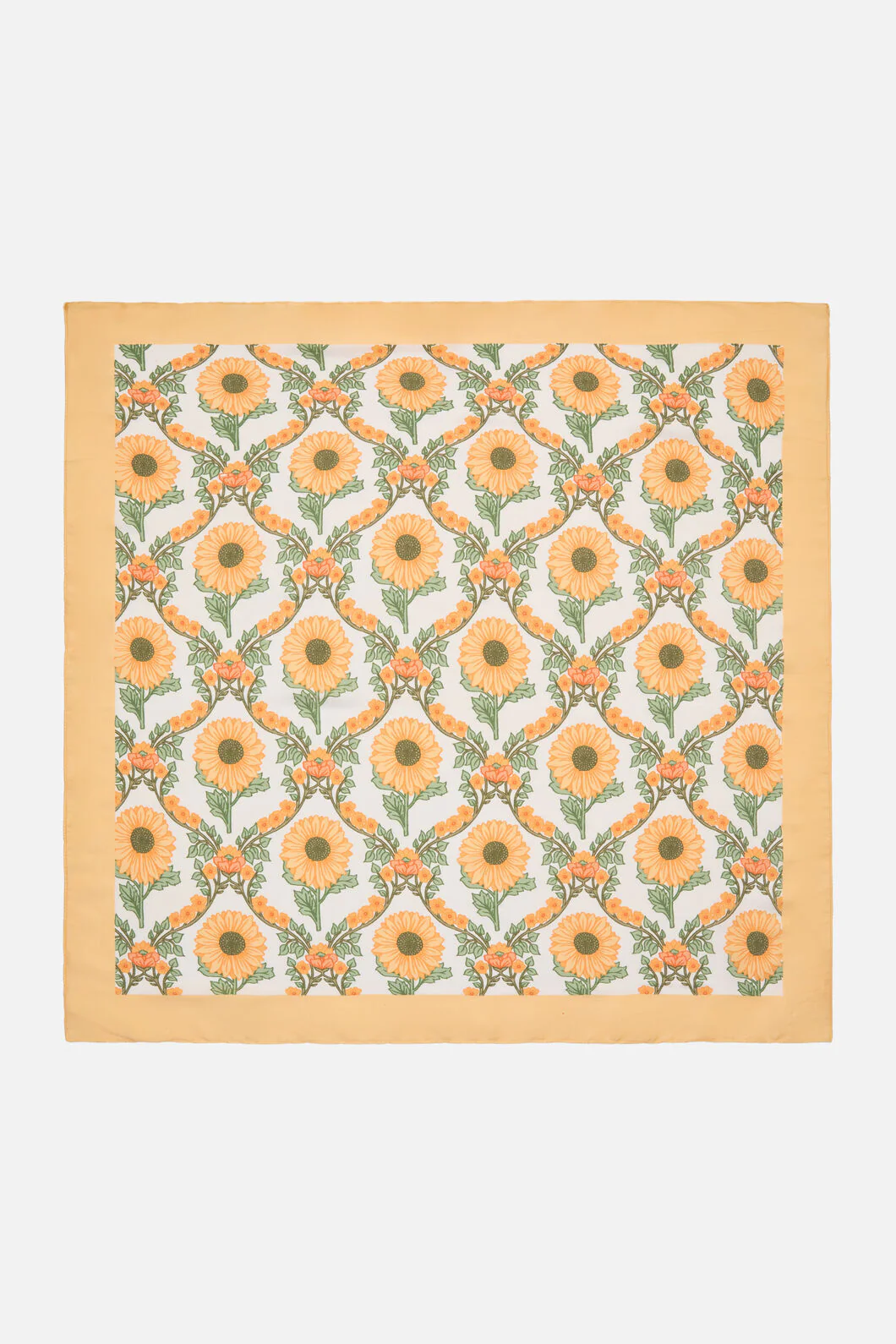 Luxe Sunflower Satin Scarf