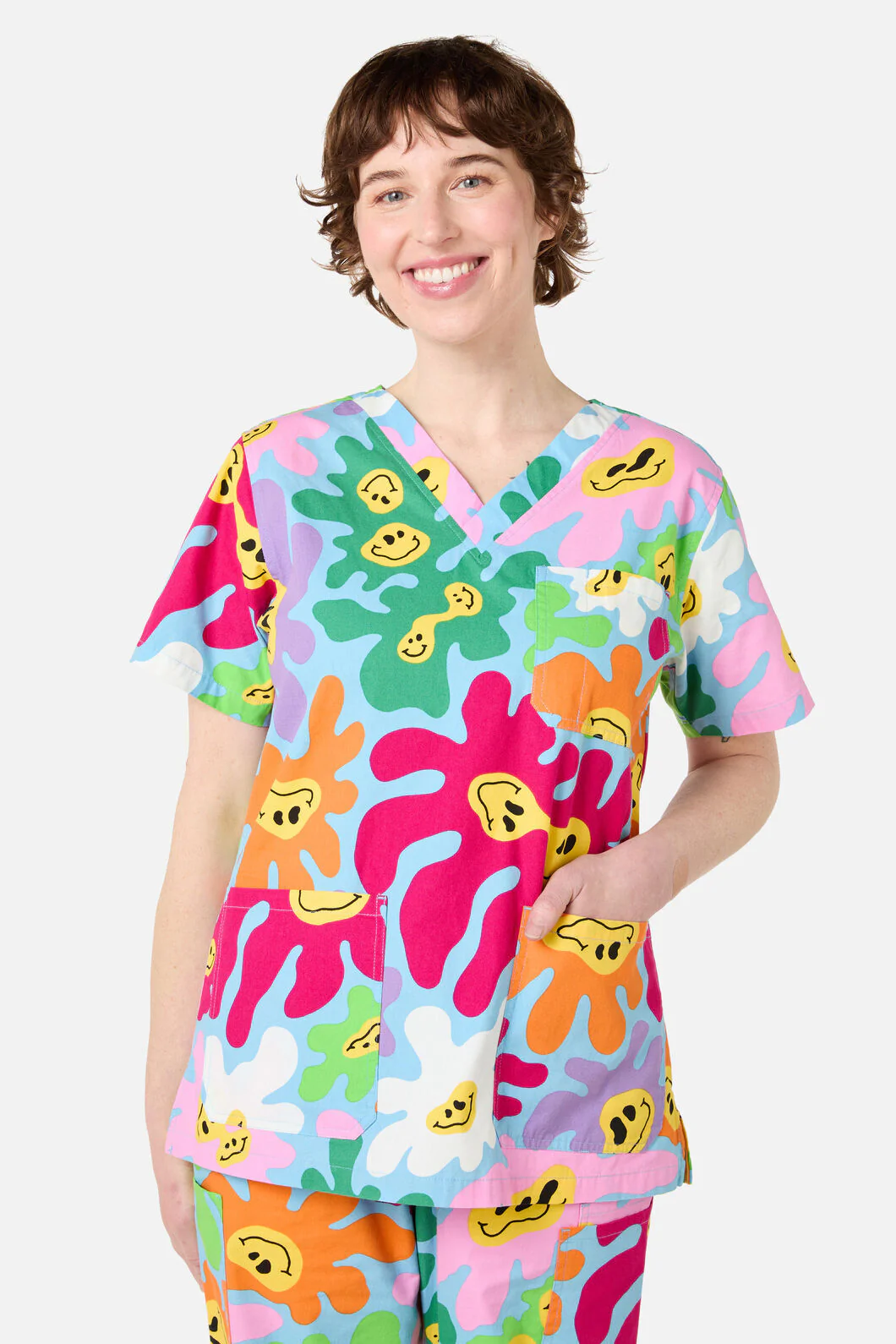 Flower Flow Scrub Set