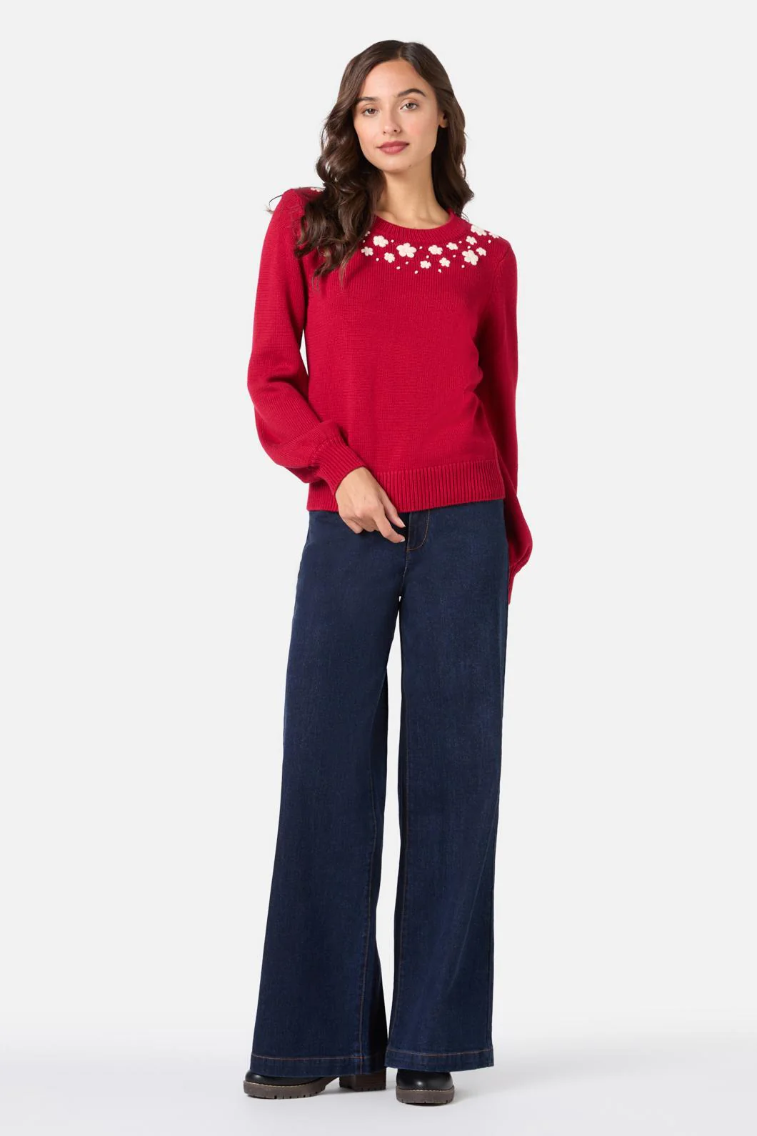 Meg Daisy Embroidered Jumper