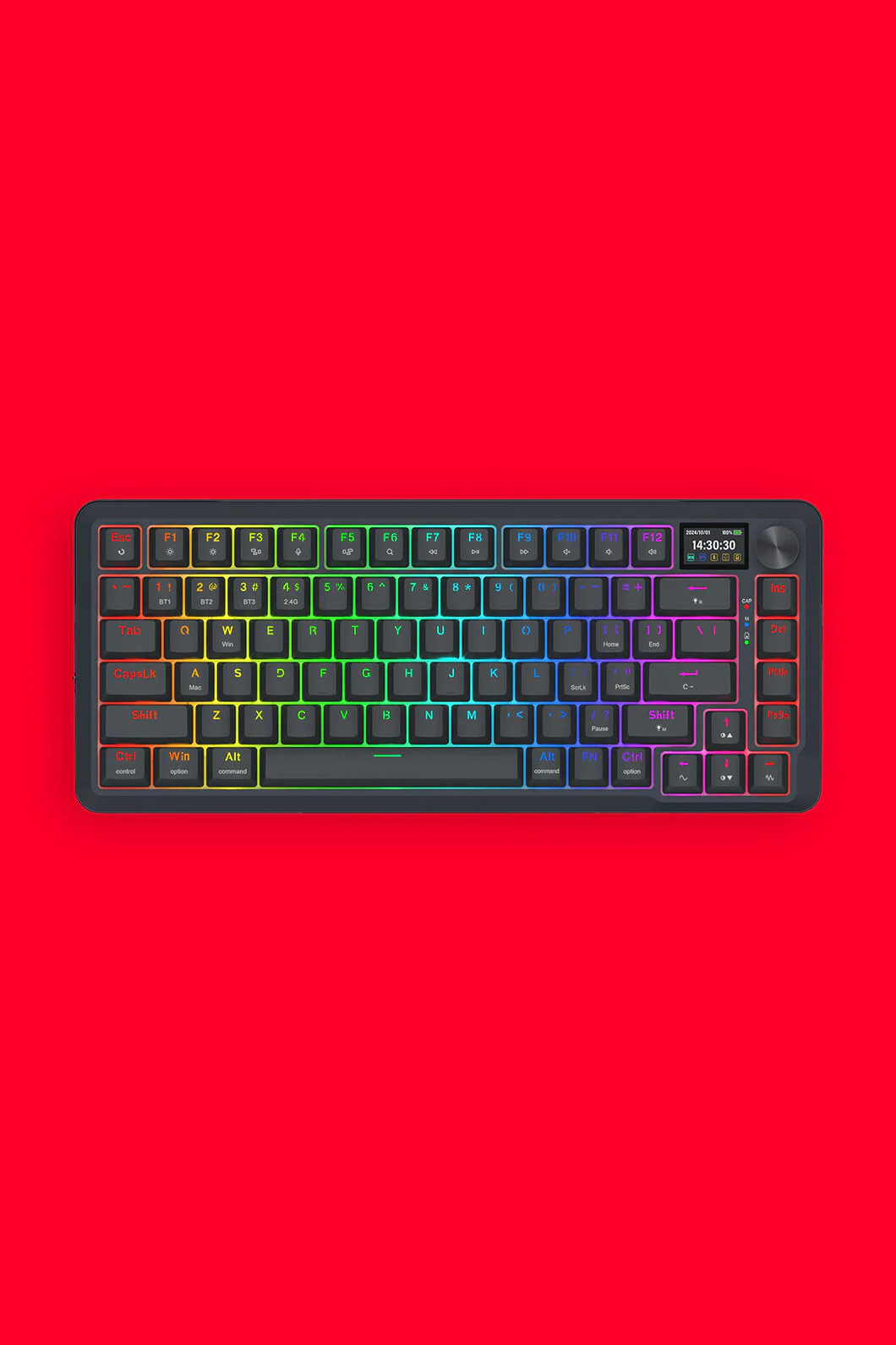 K708RGB-PRO Fleact 75% LCD Keyboard