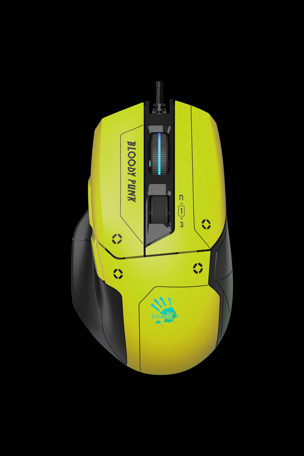 W70 Max-AC RGB 10,000 CPI Mouse (Punk yellow)