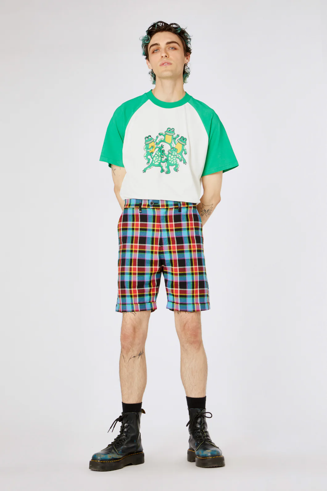 Rainbow Tartan Twill Short