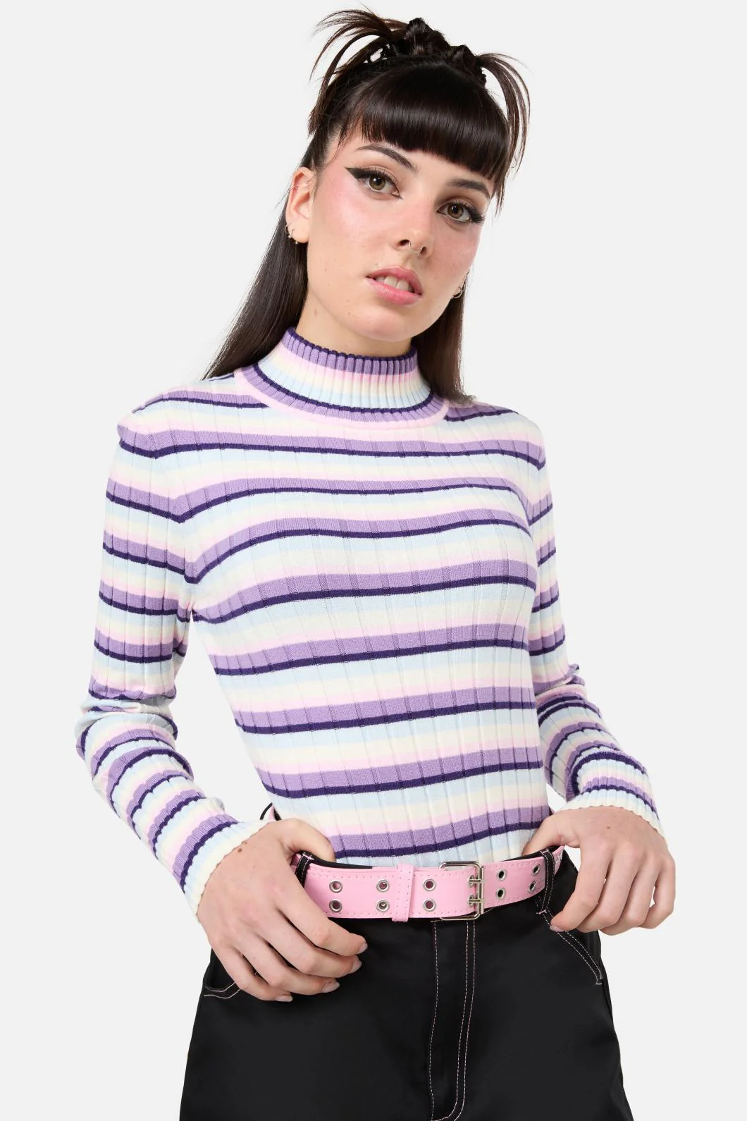 Pale Pink Eyelet Belt