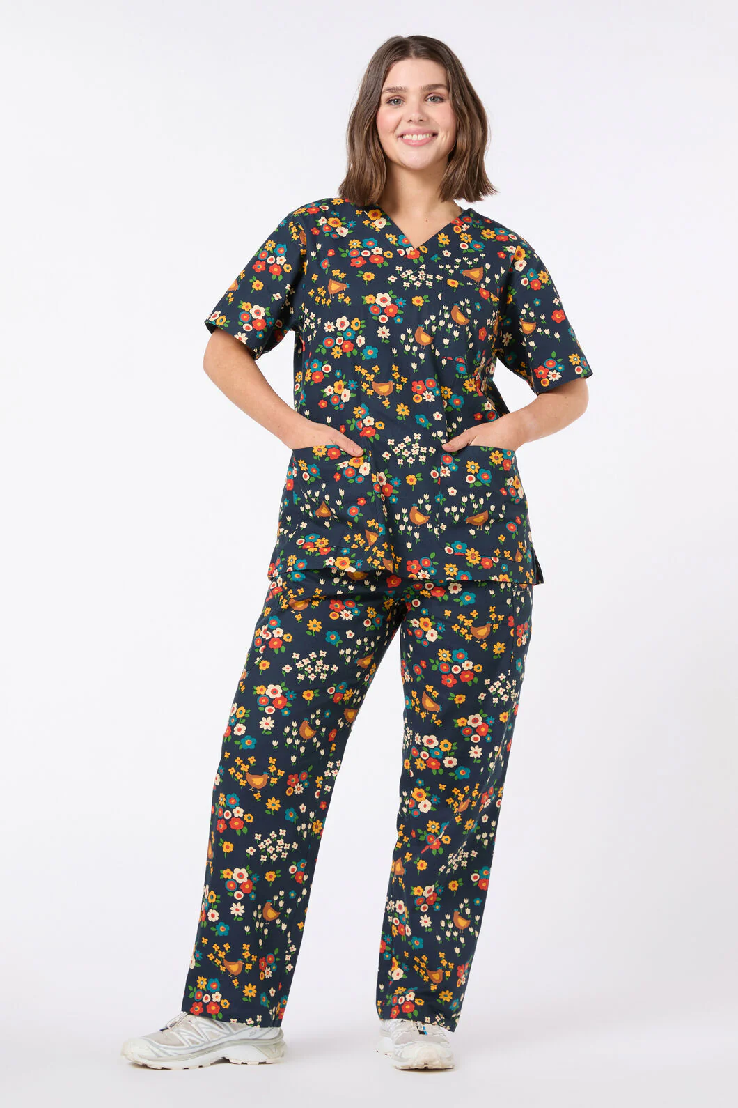 Cute Chickens Scrub Set