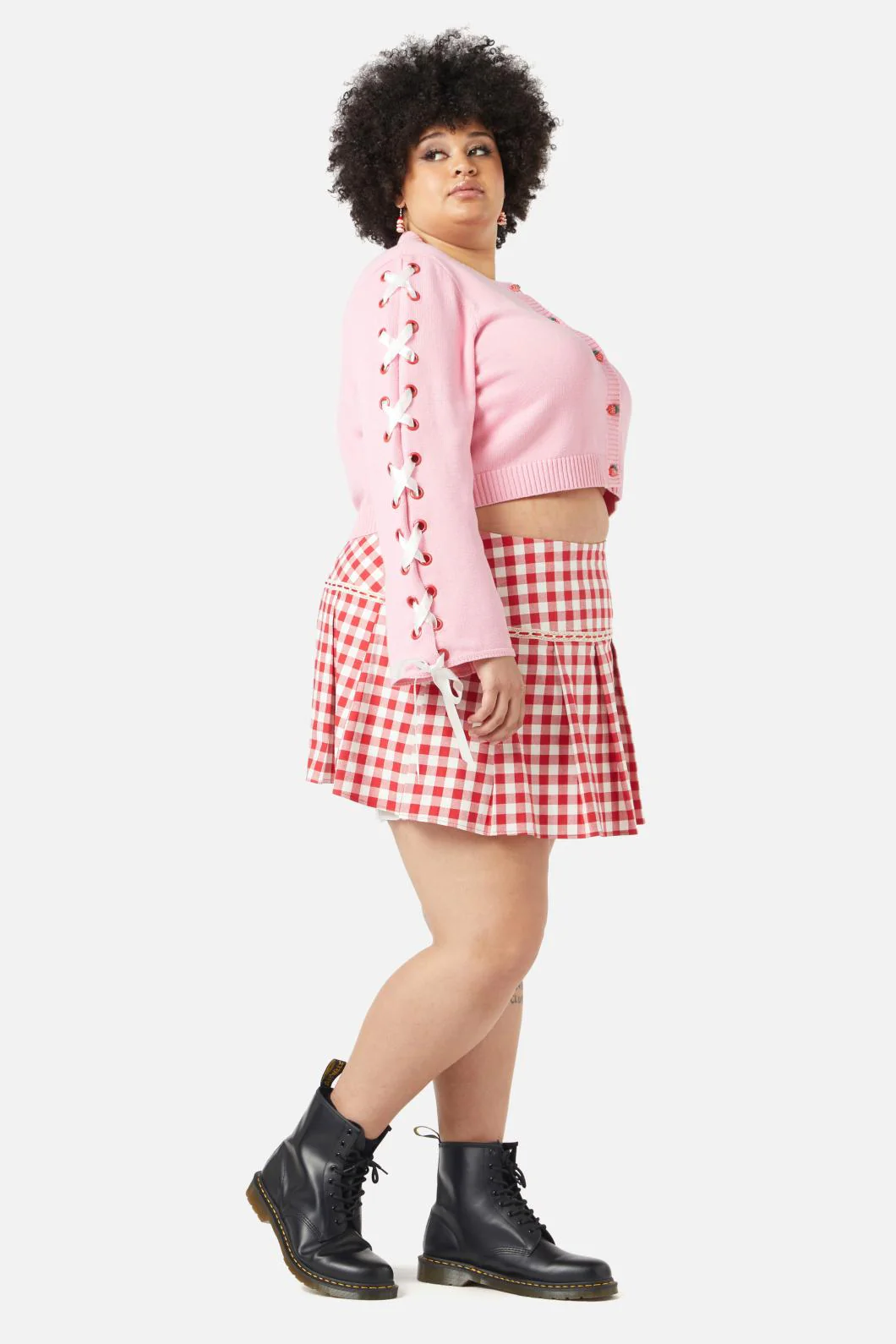 Curve Candy Lace Up Cardi