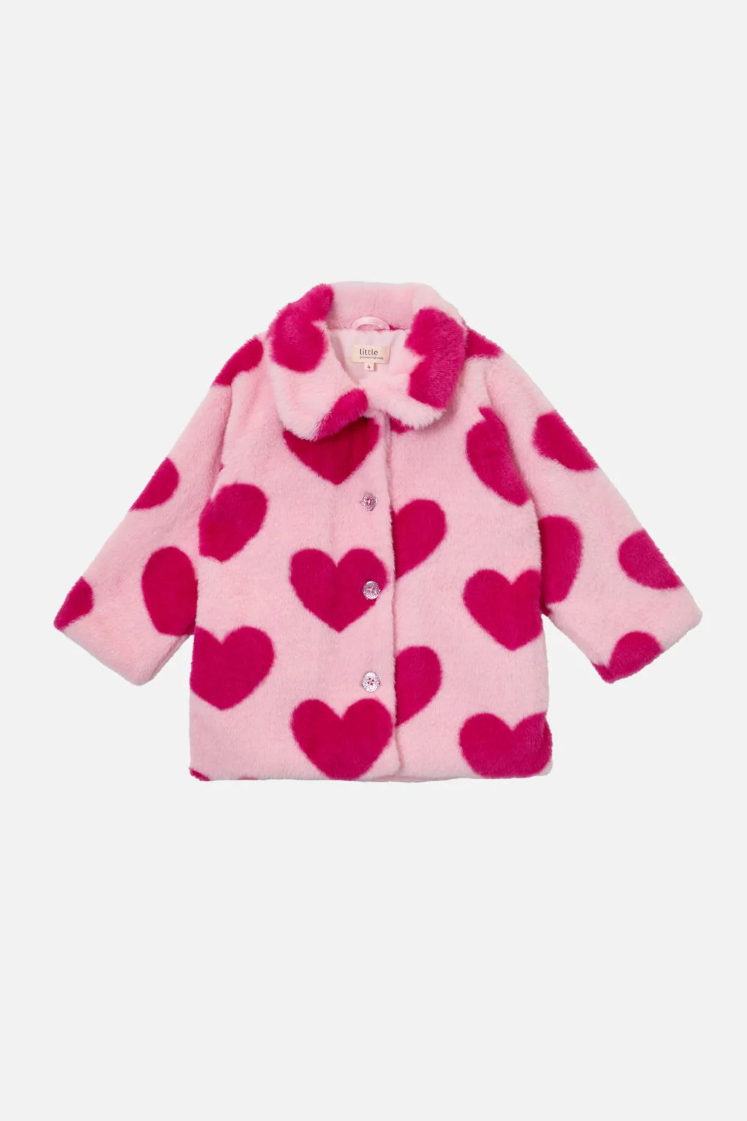 Hearts Kids Faux Fur Jacket