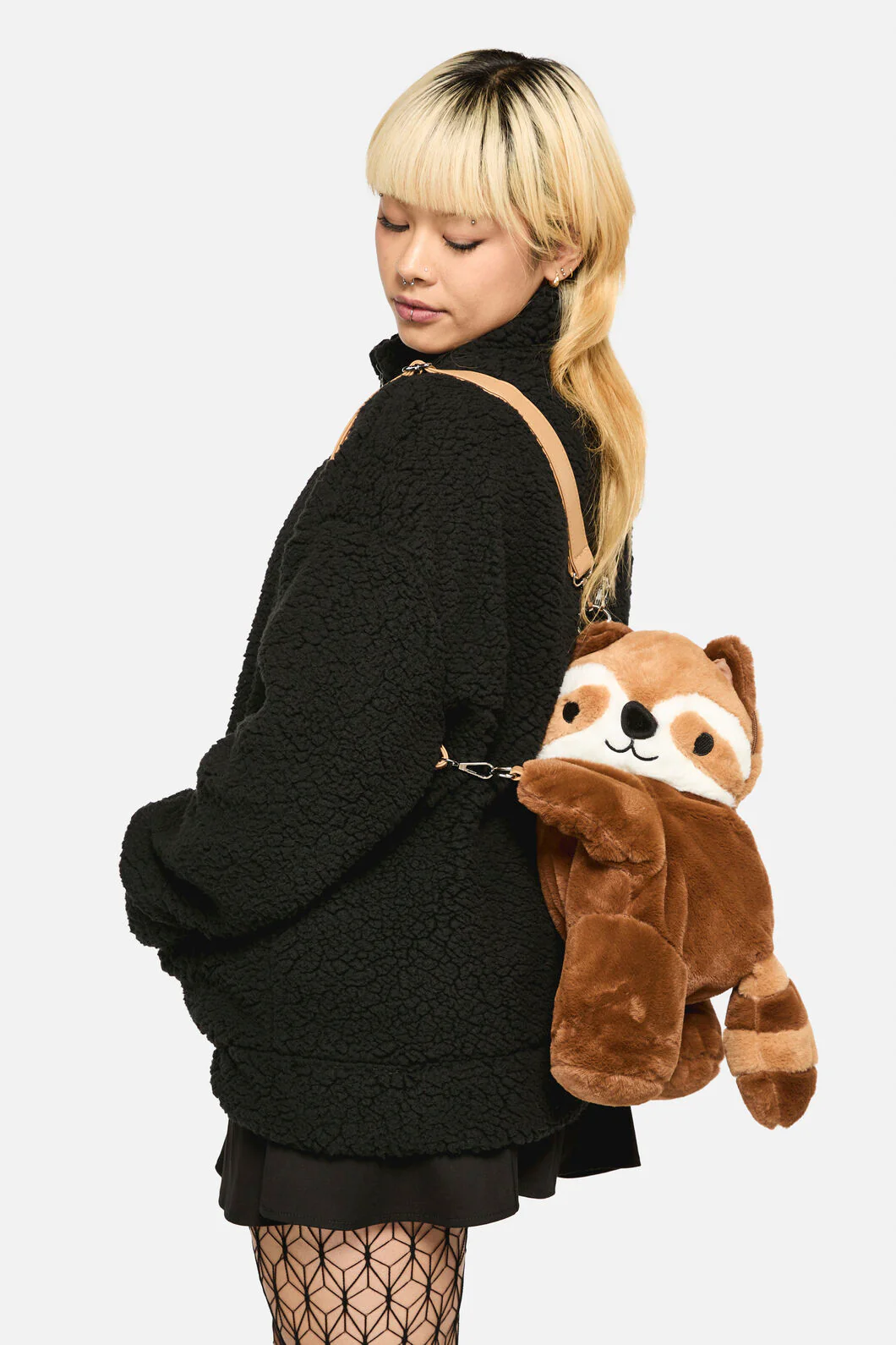 Raccoon Plush Backpack