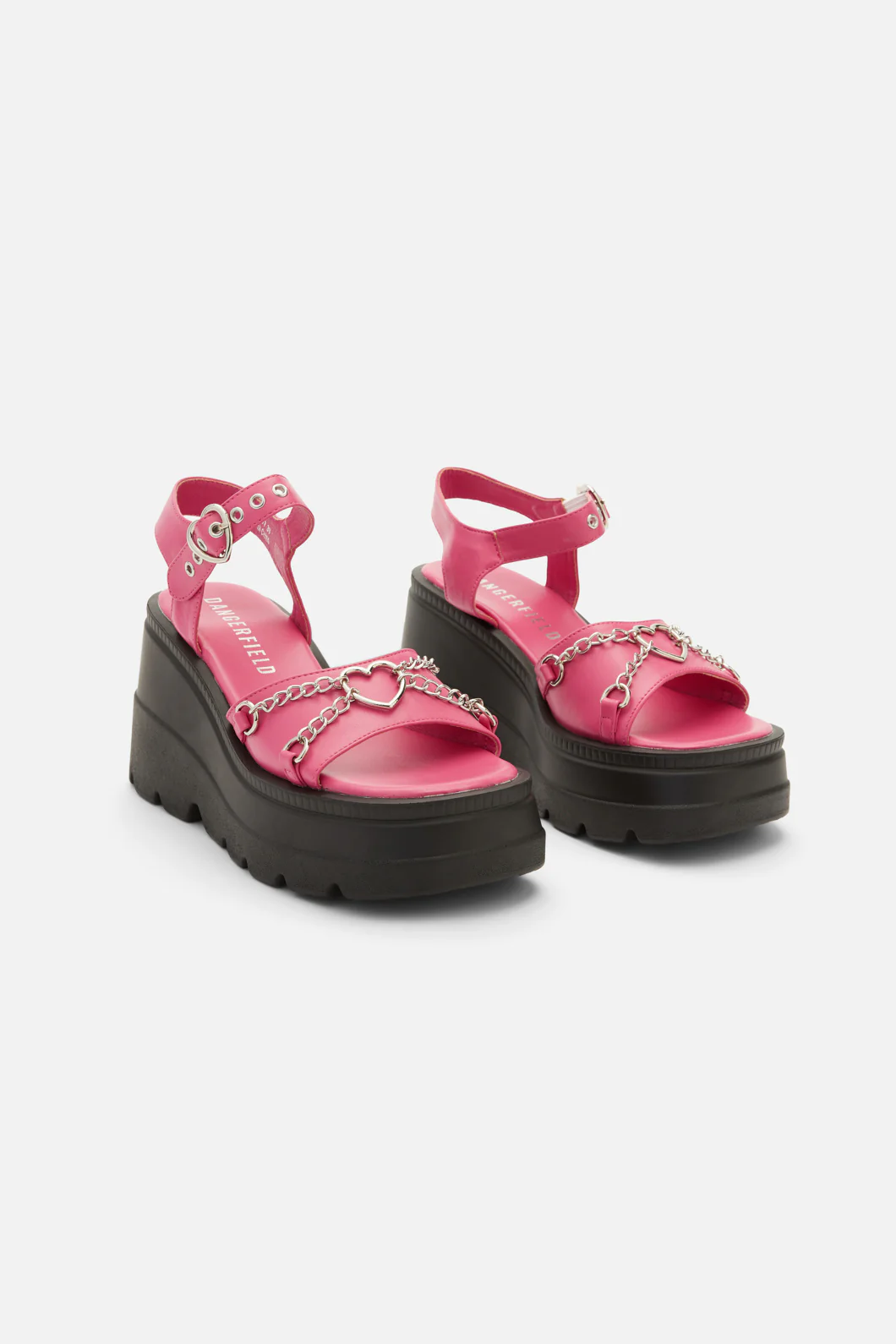 Pink Heart Trim Sandal