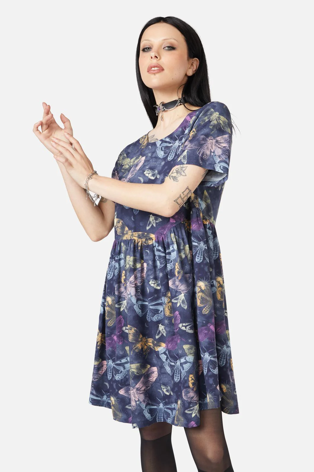Lunar Moth Smock Dress