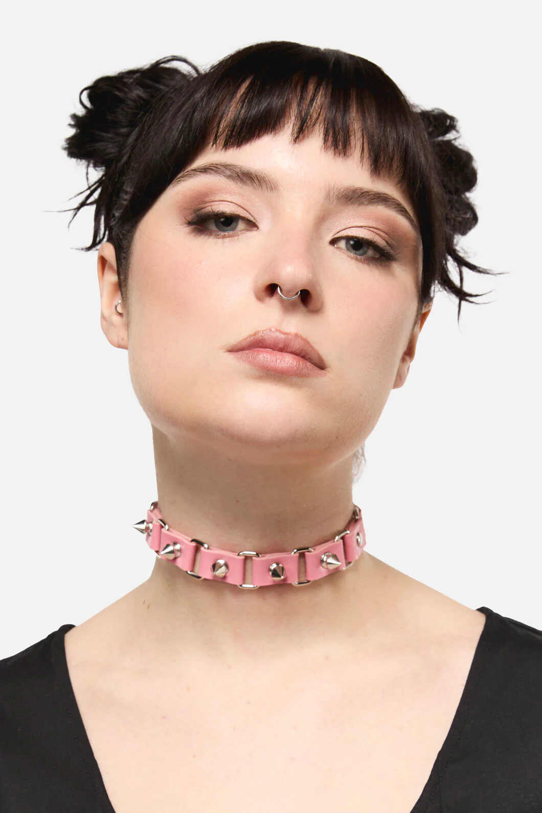 Pink Link Spike Choker