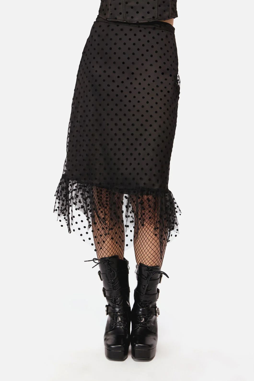 Polka Party Mesh Skirt