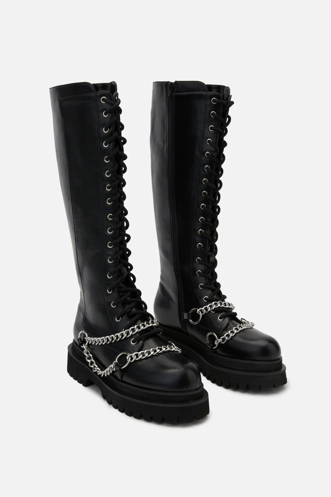 Chain Knee High Boot