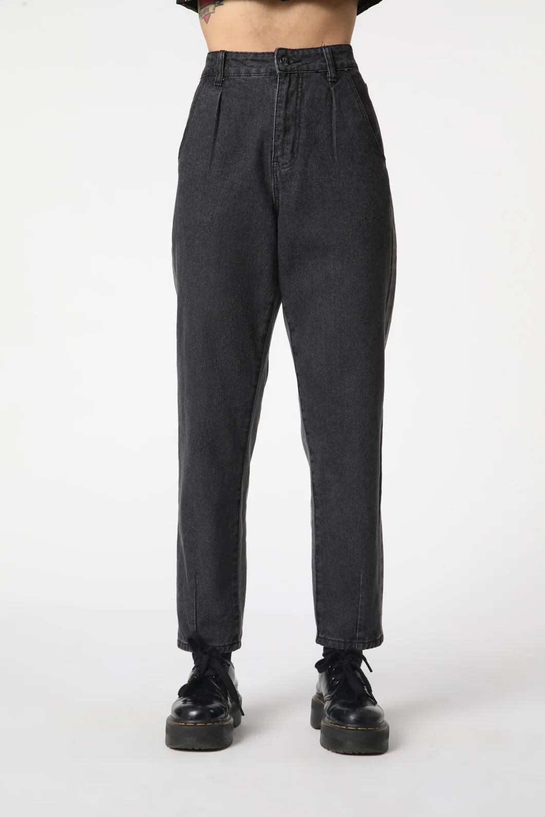 Washed Denim Goth Jean