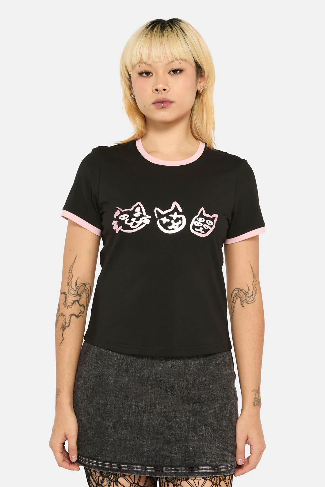 Laneway Placement Cat Fitted Tee