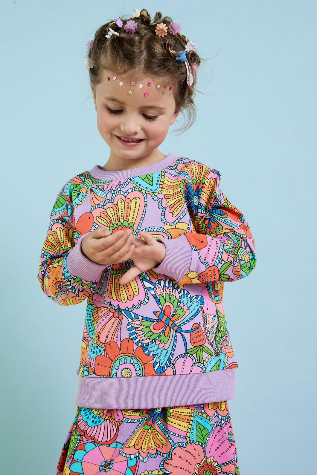 Paisley Floral Kids Sweater