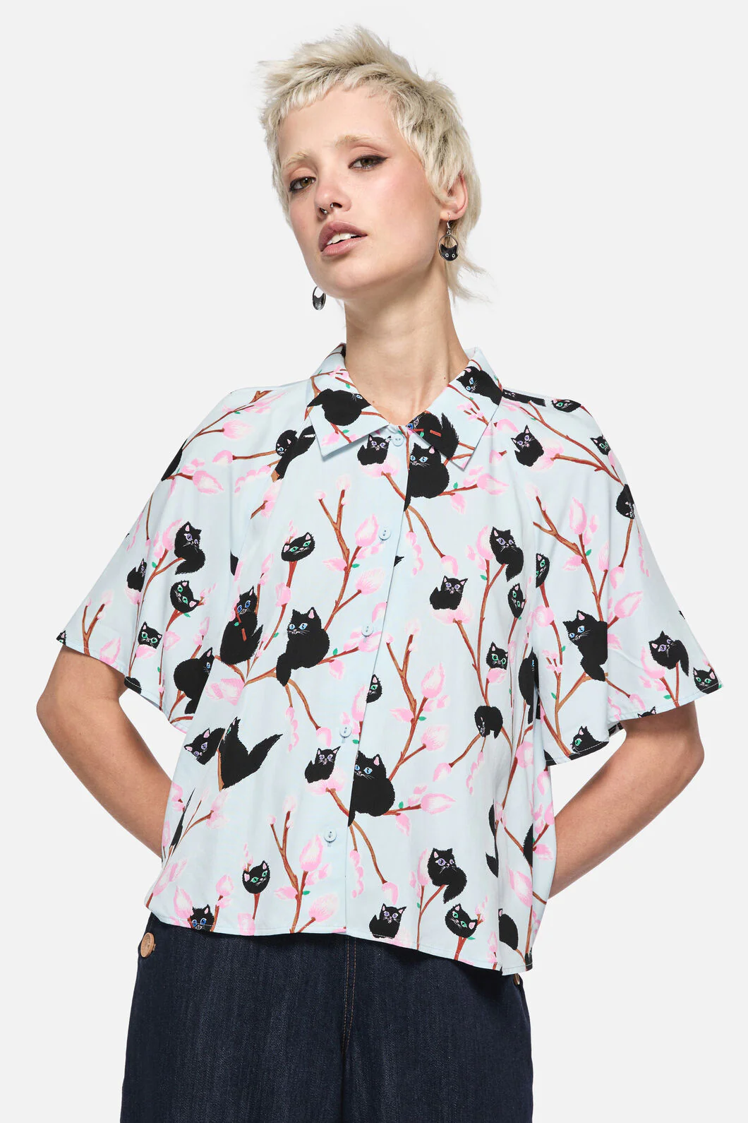 Pussy Willow Printed Blouse