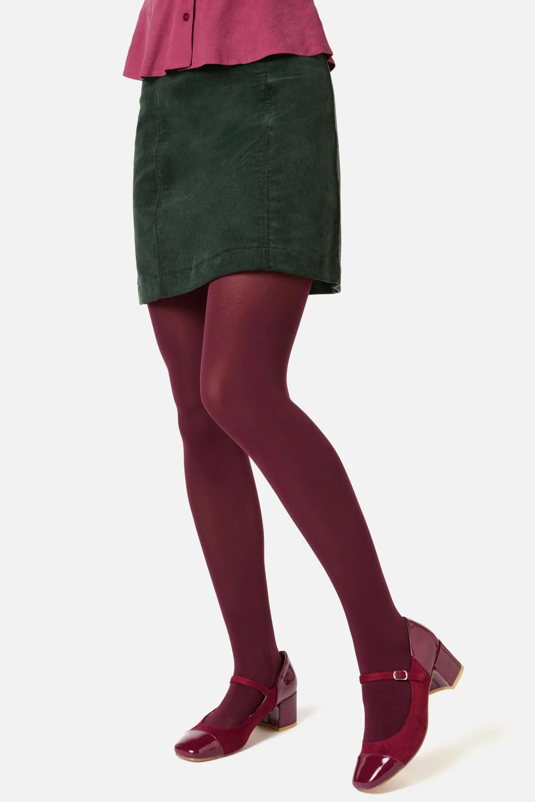 Plum Plain Tights