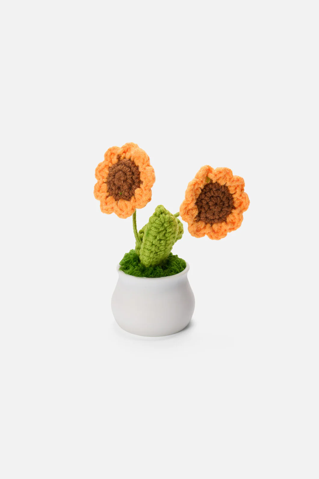 Crochet Pot Plant Sunflowers