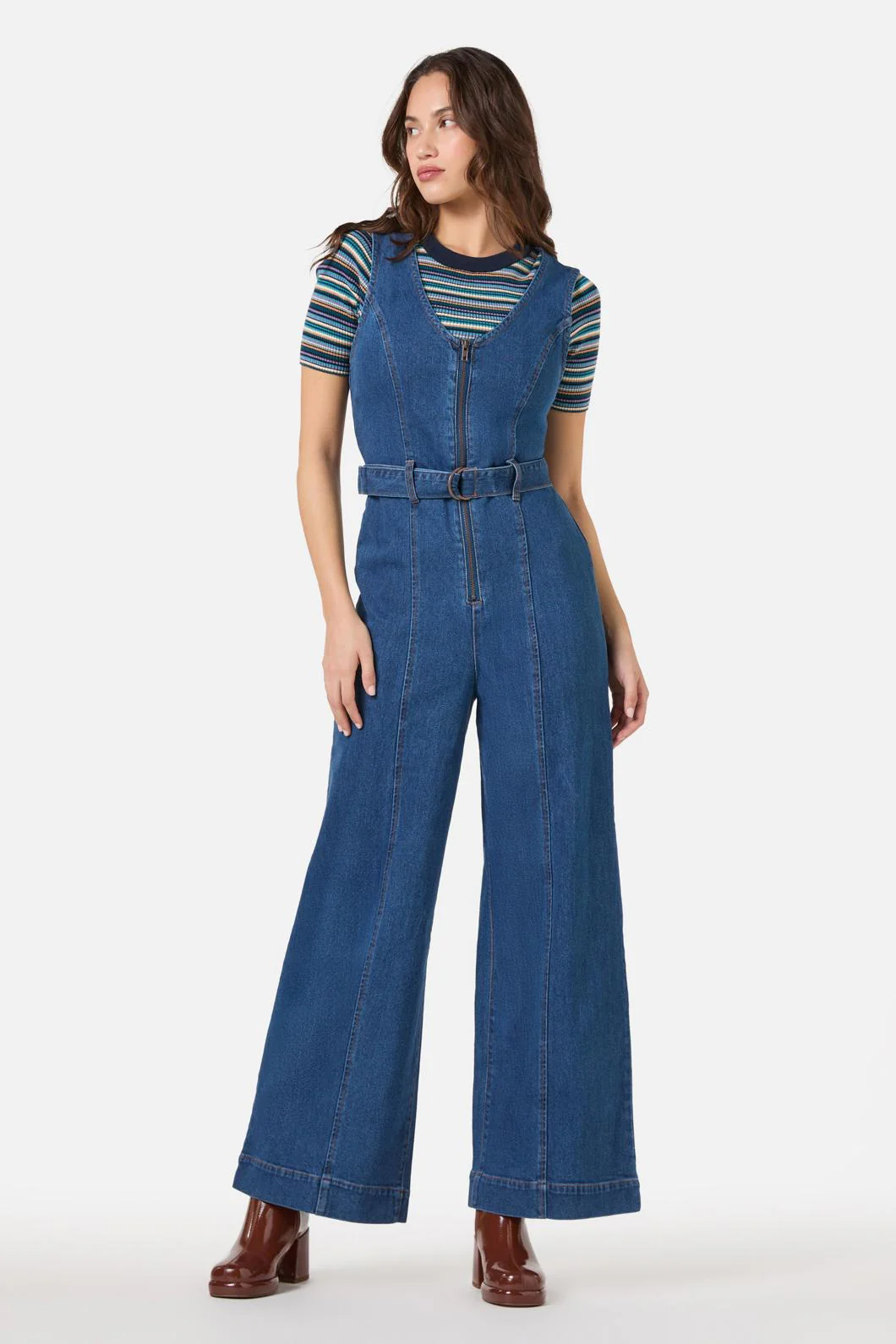 Codi Denim Sleeveless Jumpsuit