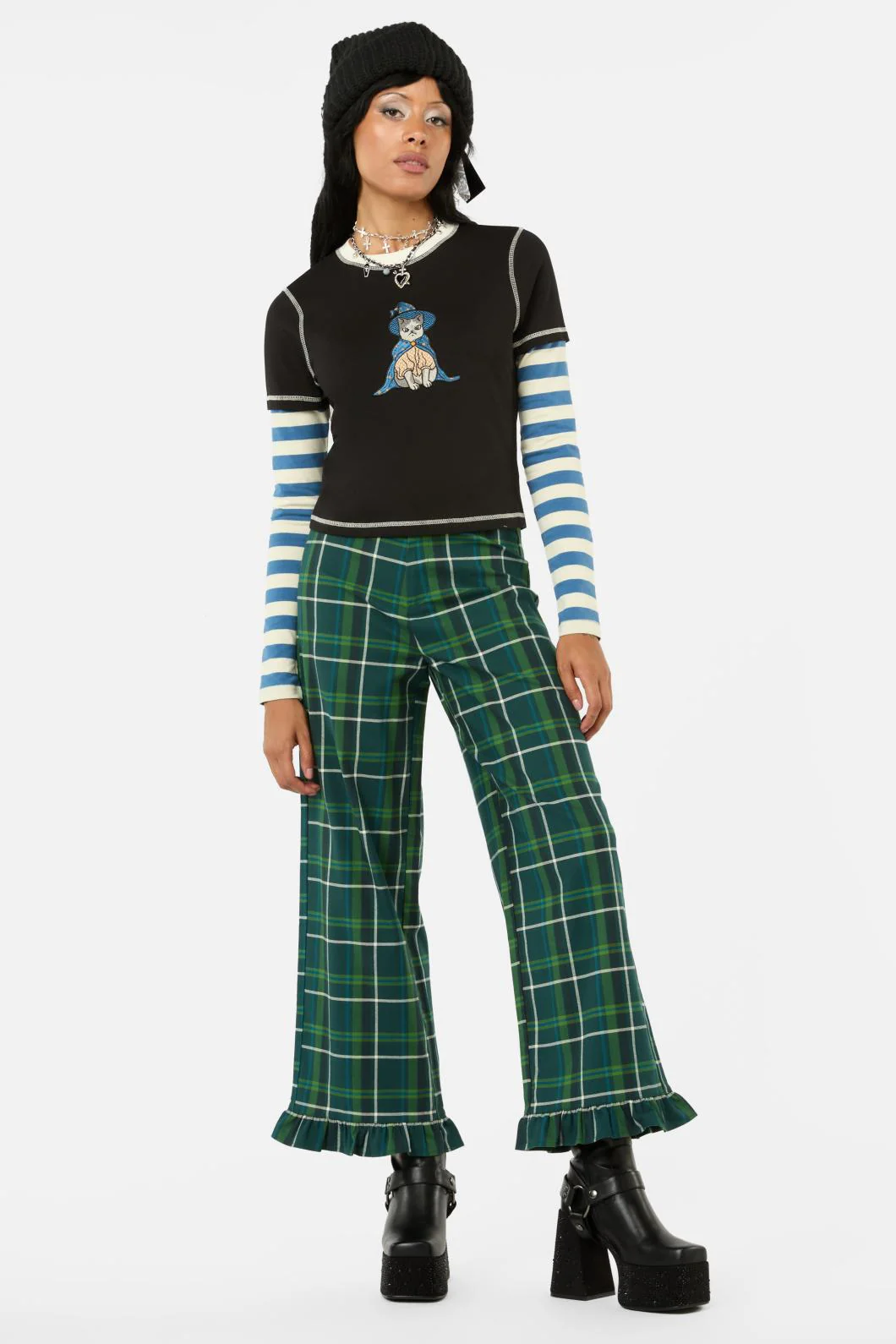 Iykyk Long Contrast Sleeve Top