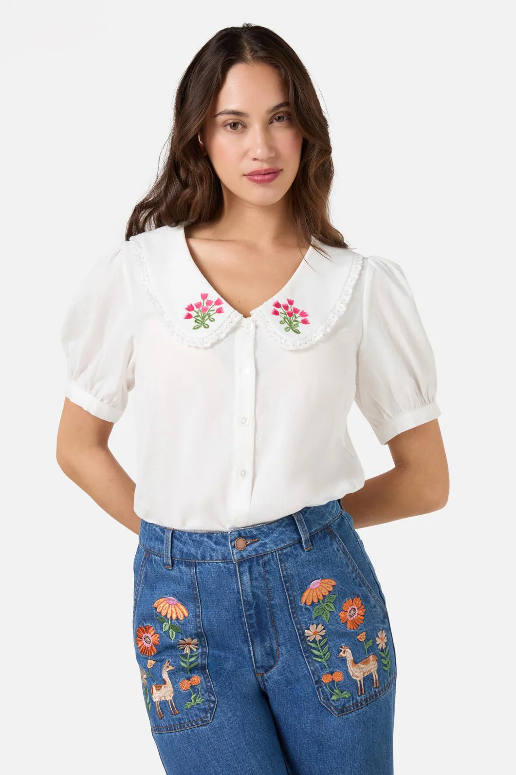 Posie Embroidered Blouse