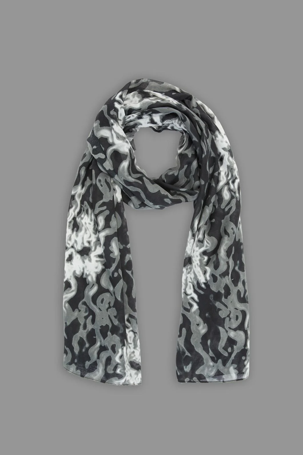 Smoking Skulls Long Scarf