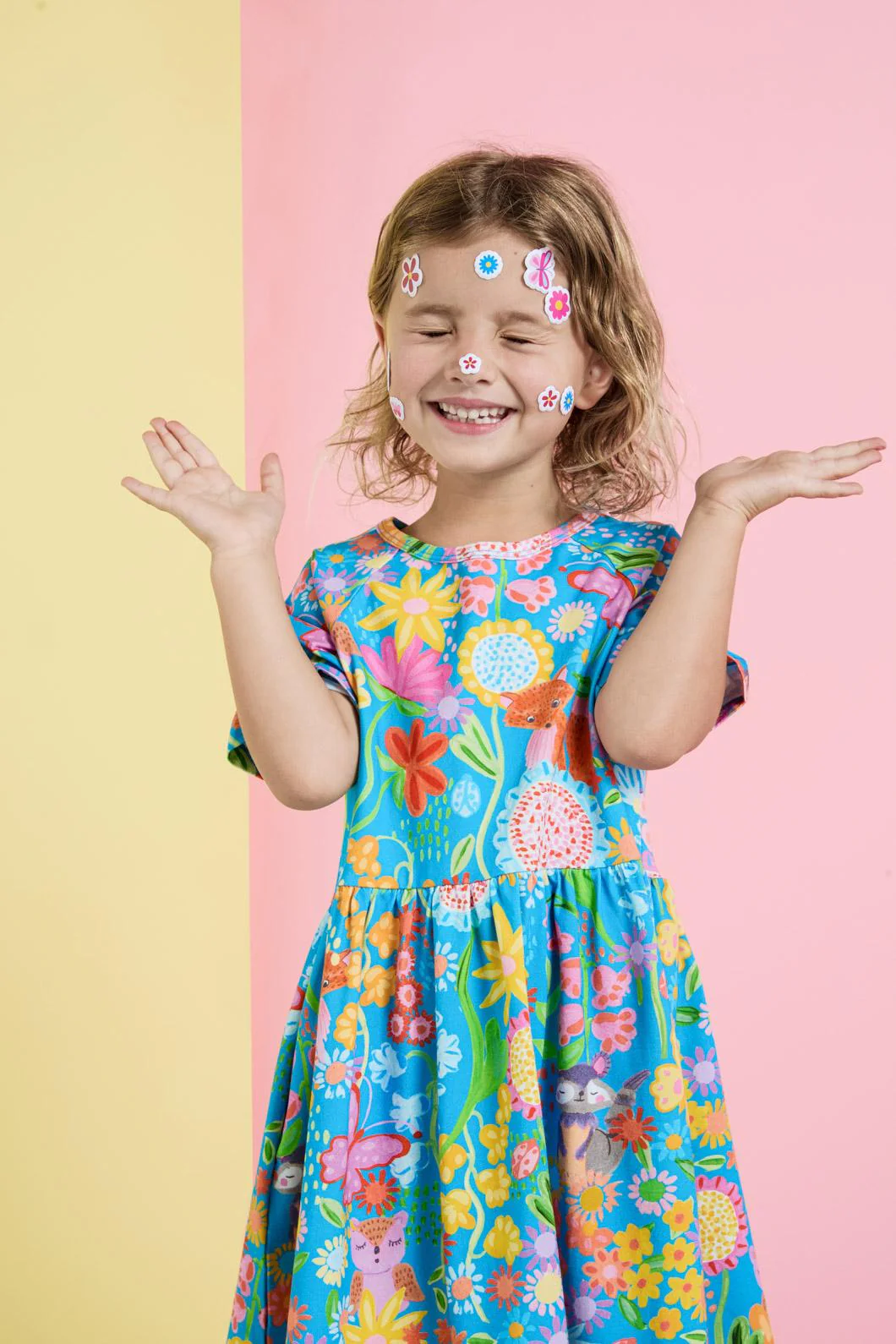 Folk Flower Kids Dress