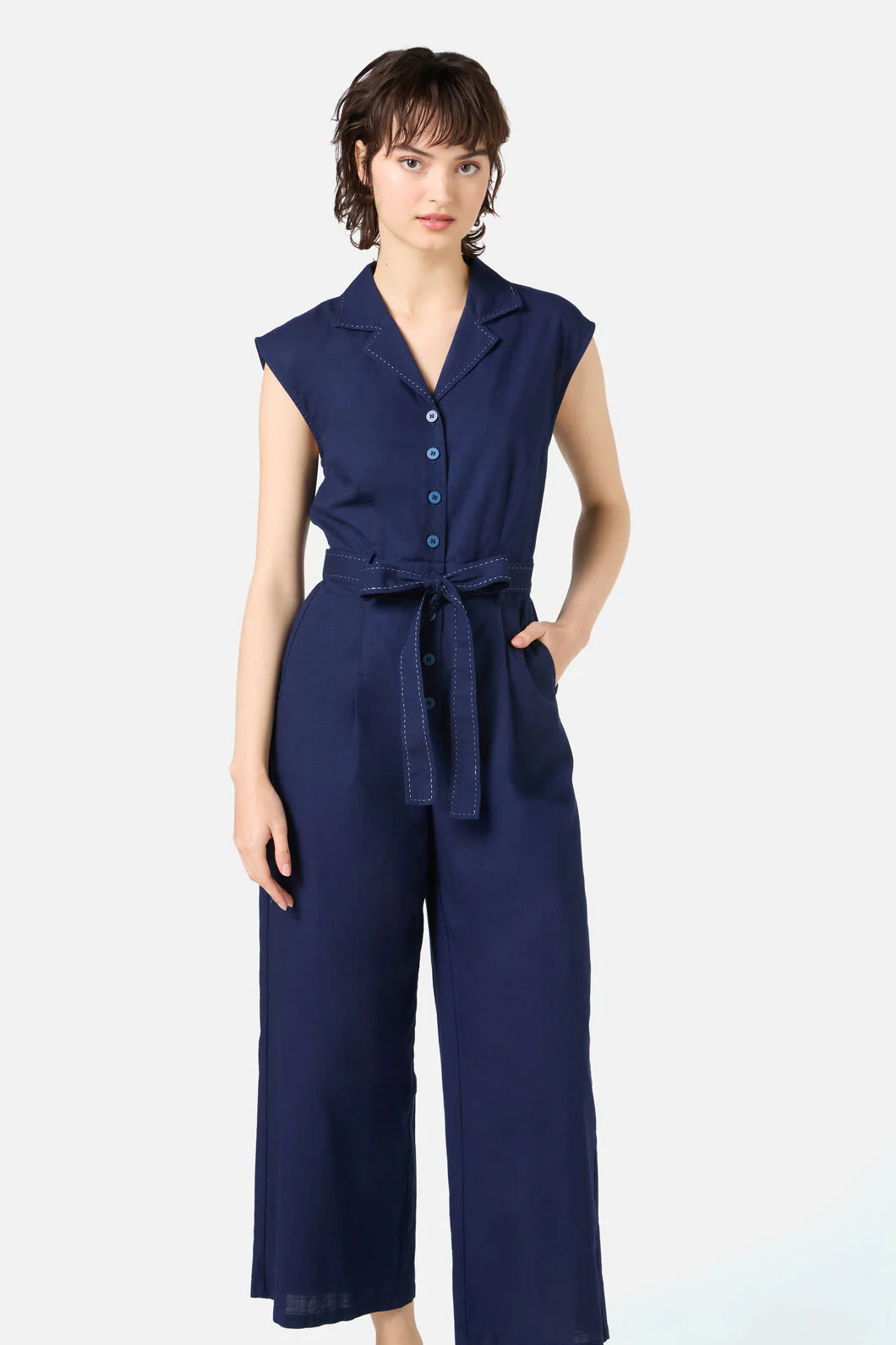 Dani Collared Jumpsuit