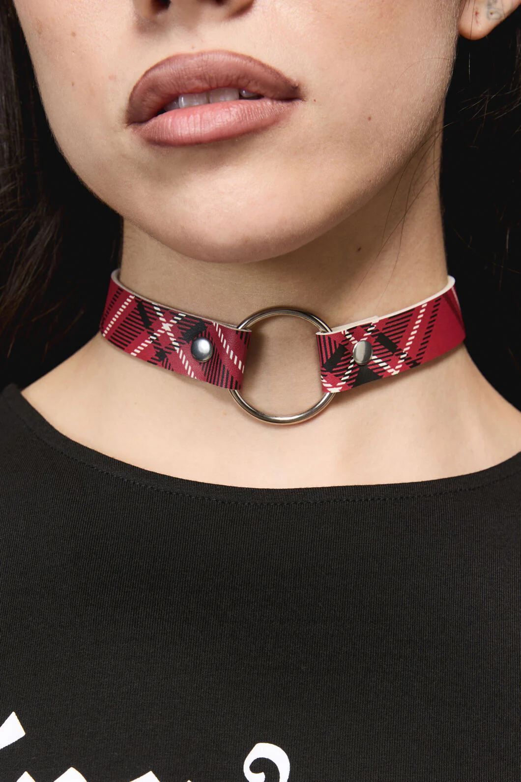 Piracy Tartan PU Choker