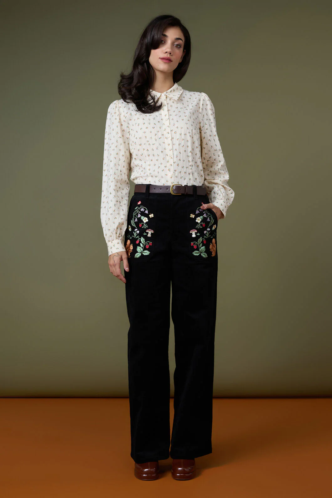 Lana Ditsy Floral Blouse