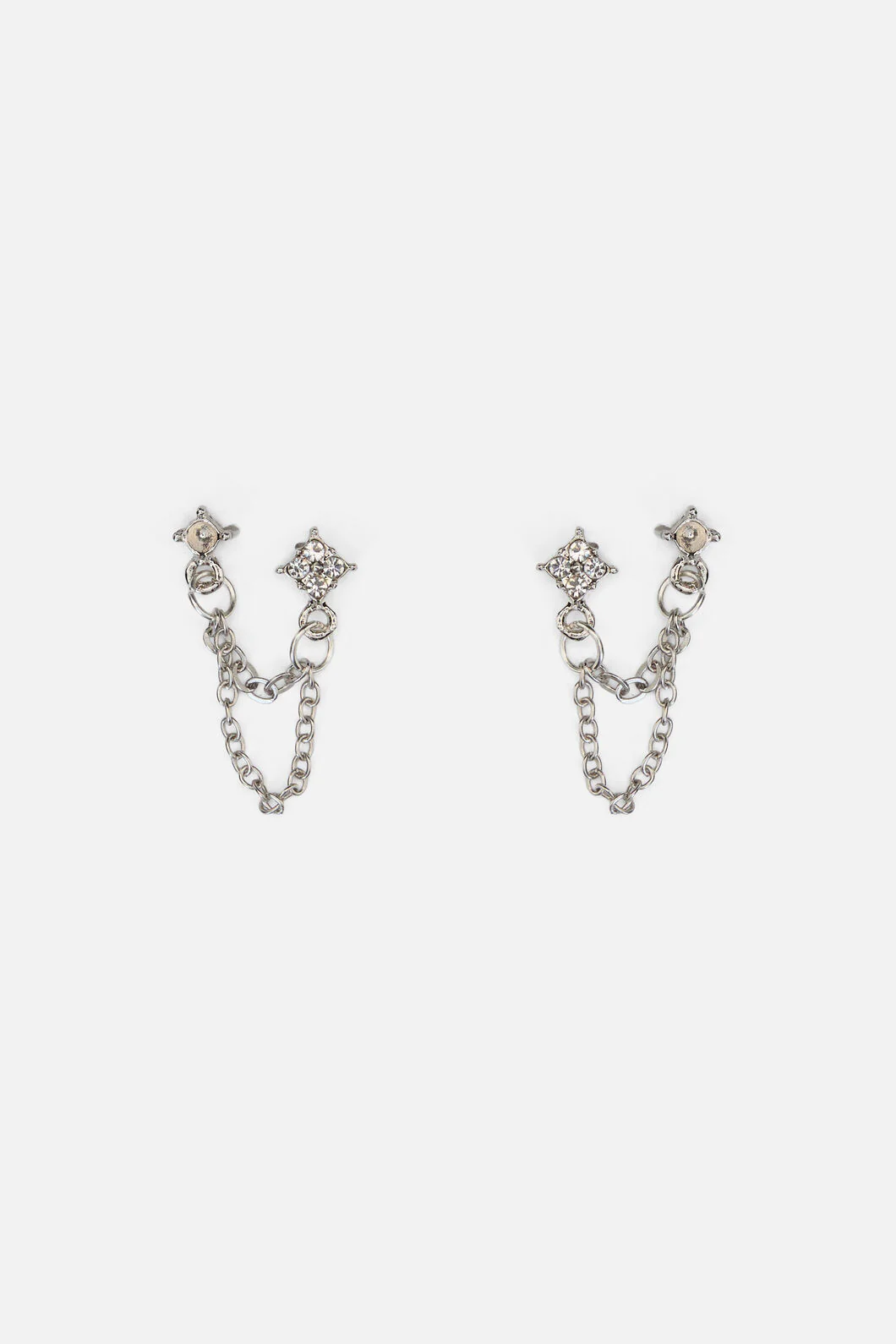 Two Hole Chain Earrings