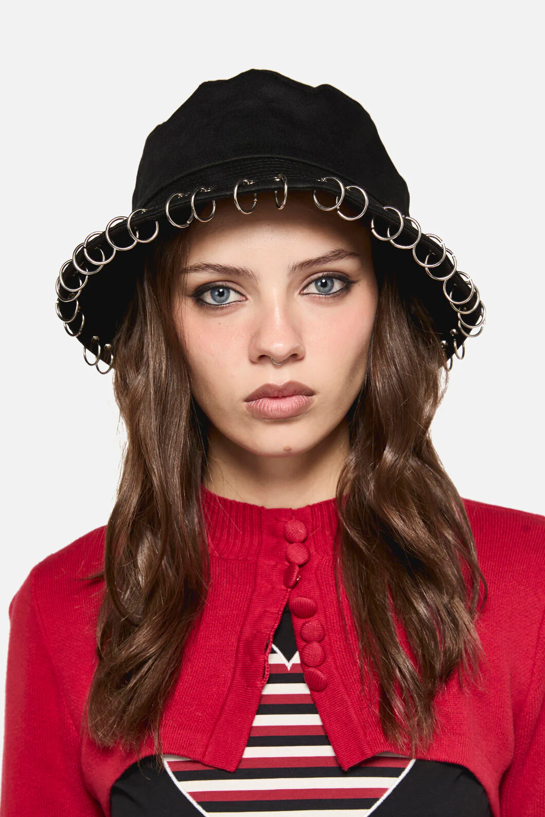Eyelet Bucket Hat