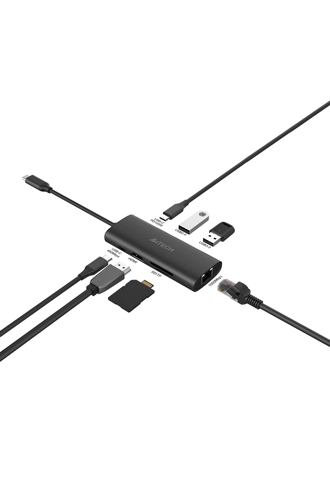 DST-80C 8Port Docking Station