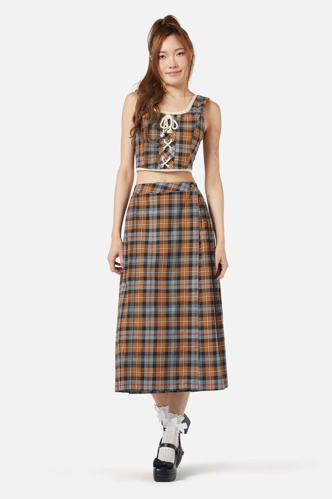 Kit Tartan Corset Top