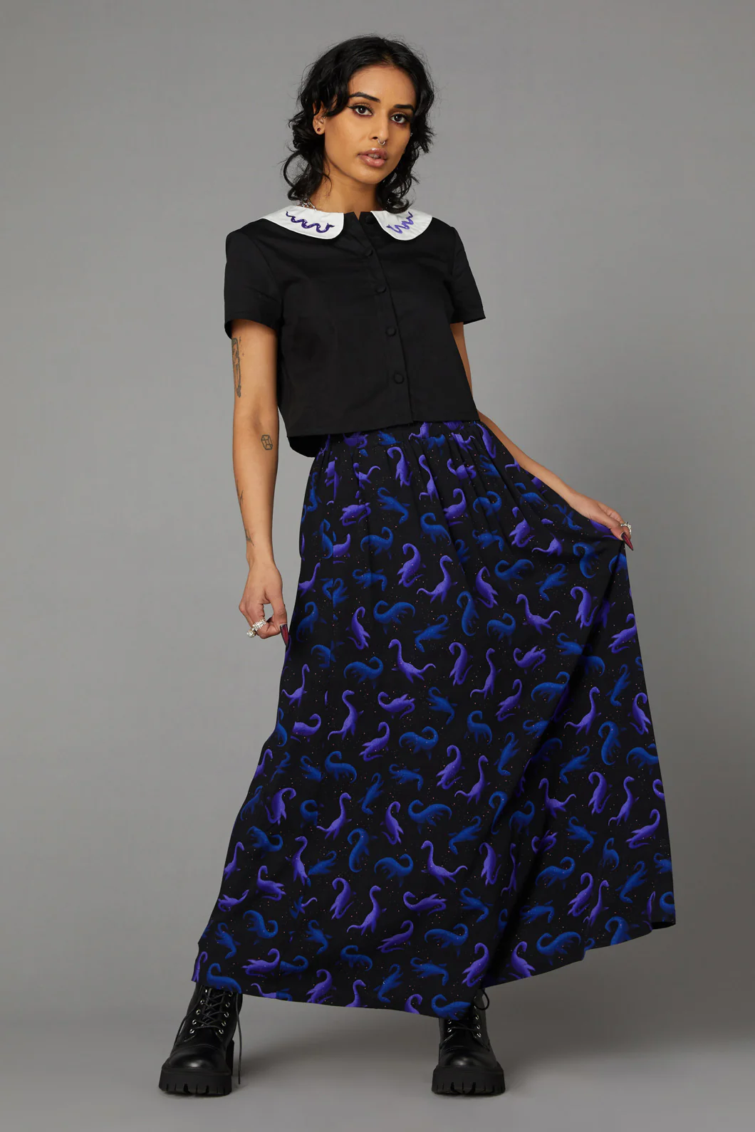 Loch Ness Embroidered Blouse