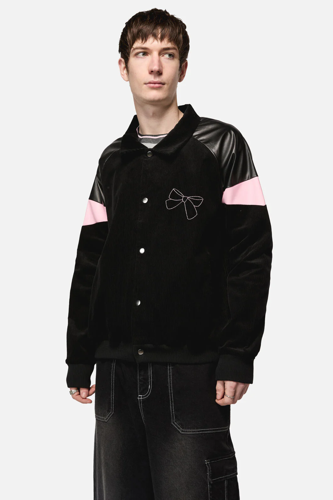 Catkins Chord Panel Bomber Jacket