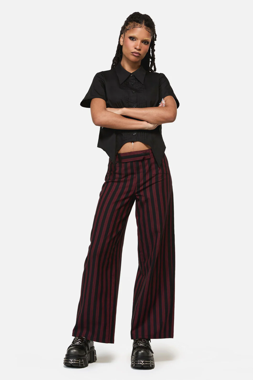 Sucker Pinstripe Goth Pant