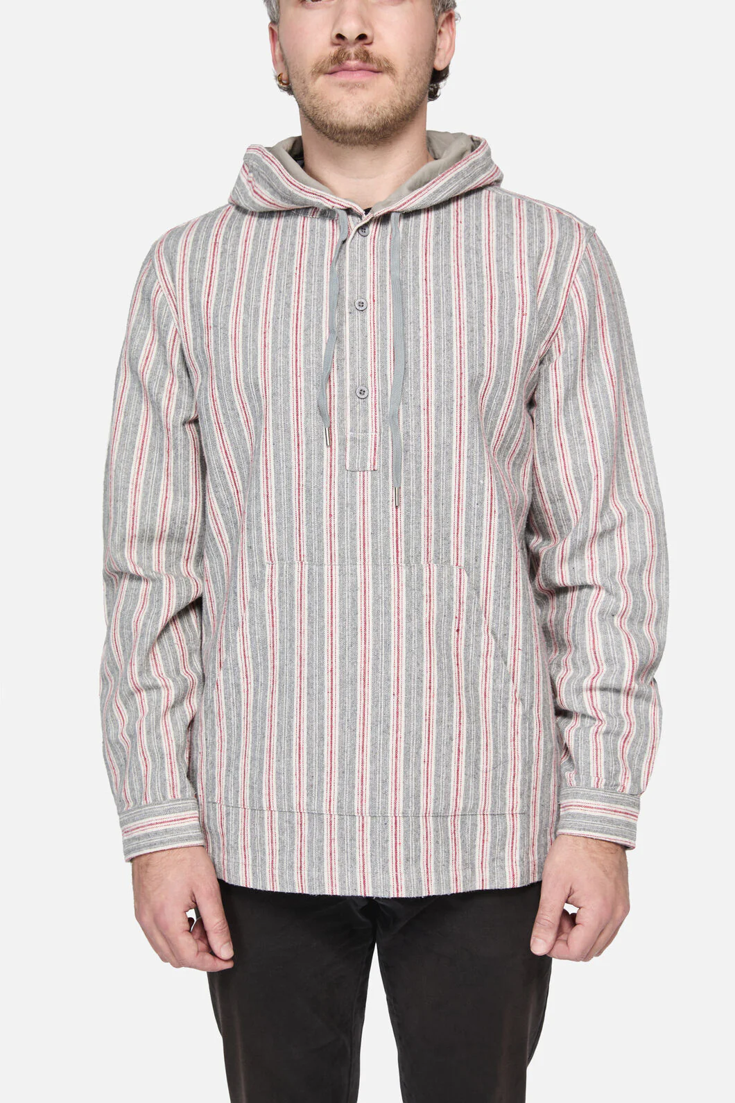 Stripe Hooded Jacket